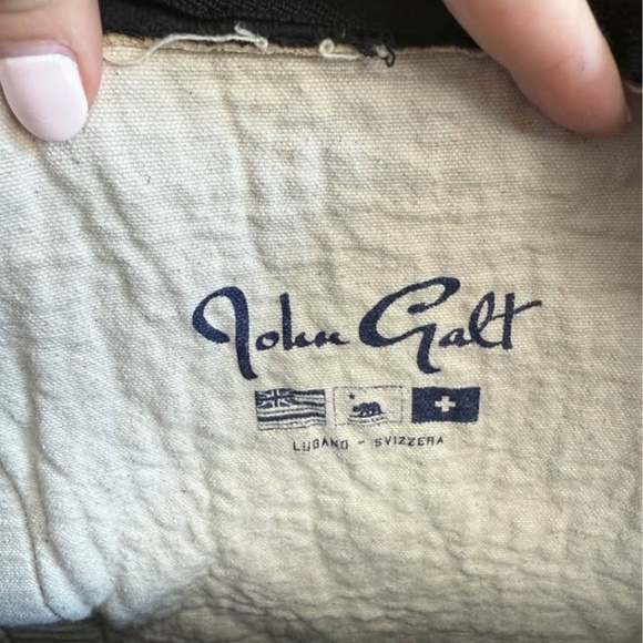 NEW Brandy Melville John Galt Black White Duffle Bag Crossbody Duffle - Picture 6 of 9